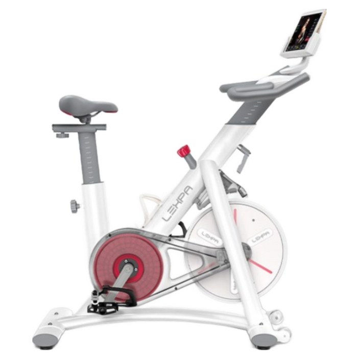렉스파 스피닝자전거 가정용 실내자전거 유산소운동 어썸바이크 YL7000, 화이트, 단일상품