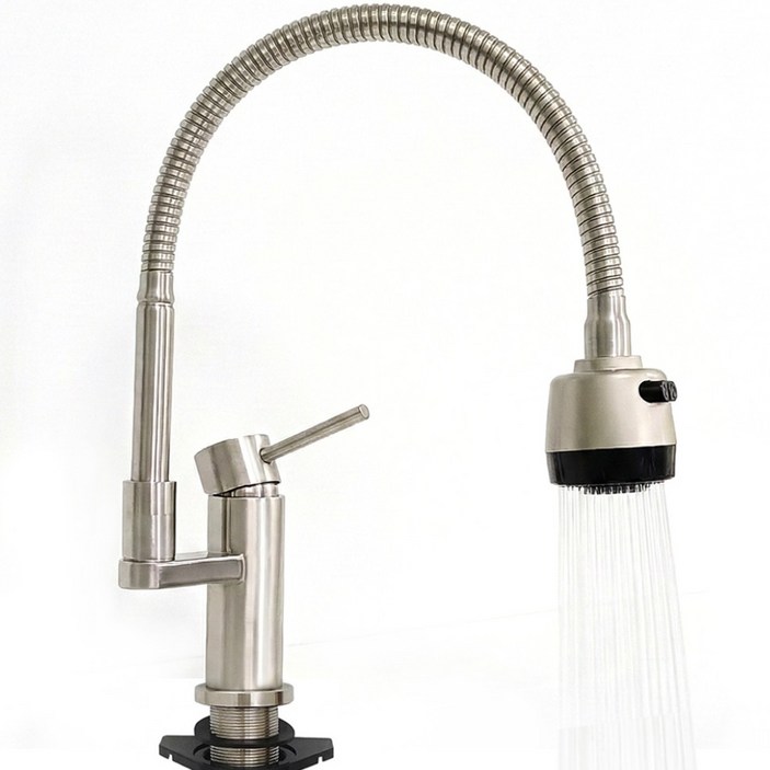 싱크대 주방 수전 수도꼭지 무광 코브라 원홀 COBRA-119