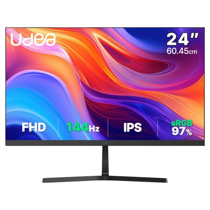 유디아 144Hz 24인치 IPS 내장스피커 사무용모니터 ED2434SS