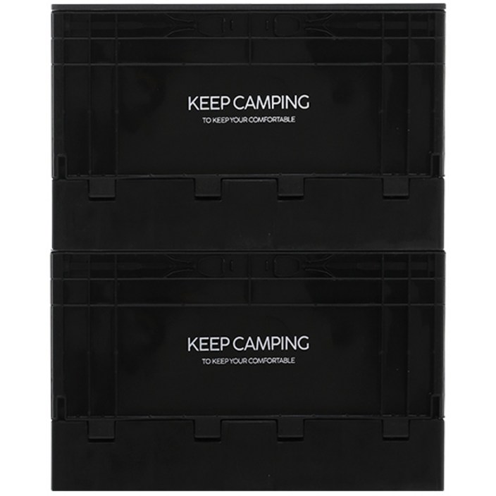 KEEP 캠핑 싱글 도어 오픈형 폴딩박스 51L x 2p  전용 상판