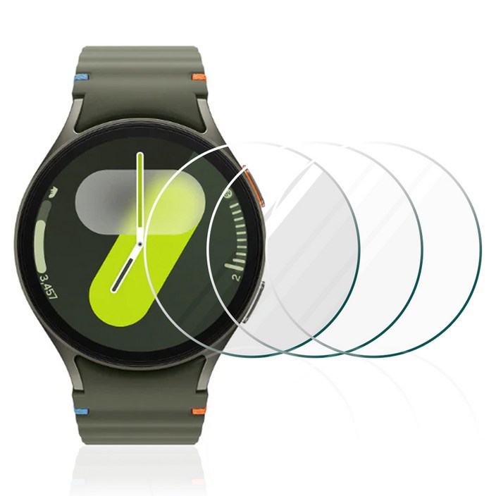 클로버나인 클로버 글라스 갤럭시 워치 9H 고강도 풀커버 강화유리 액정보호필름 3매