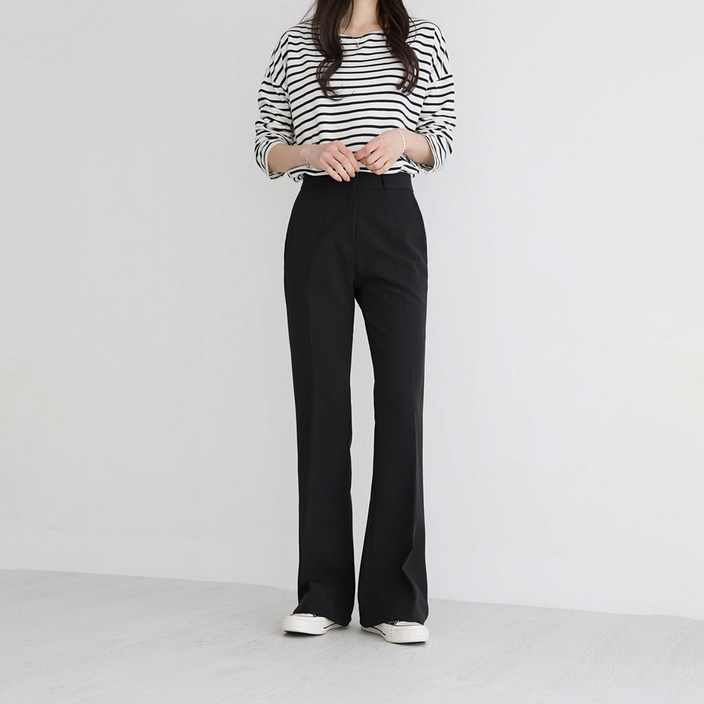 앤드스타일 여성용 숏롱 스판 부츠컷 슬랙스 264347