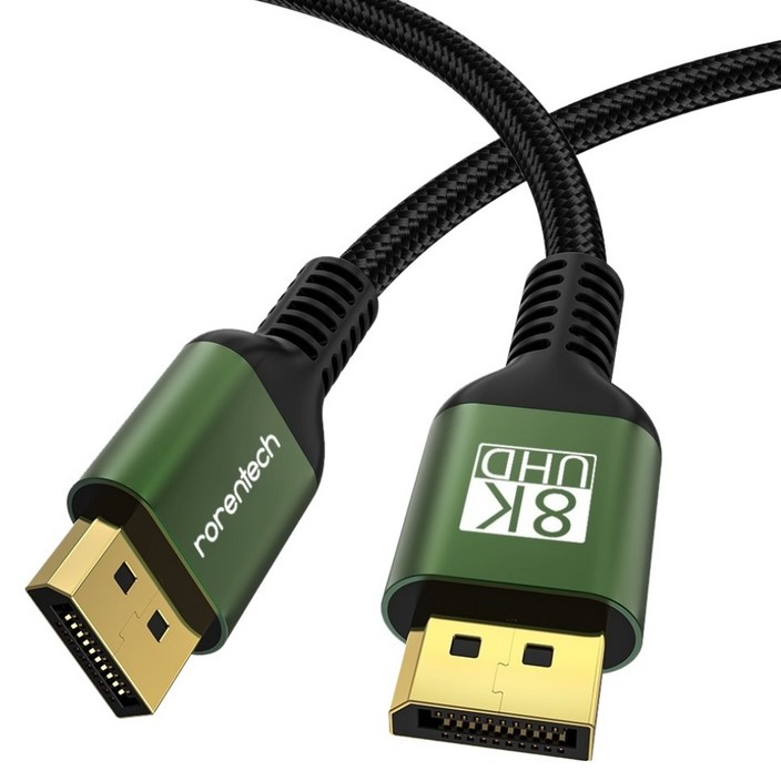 로랜텍 듀얼 플러스 8K V1.4 UHD 60HZ 모니터 DP 케이블