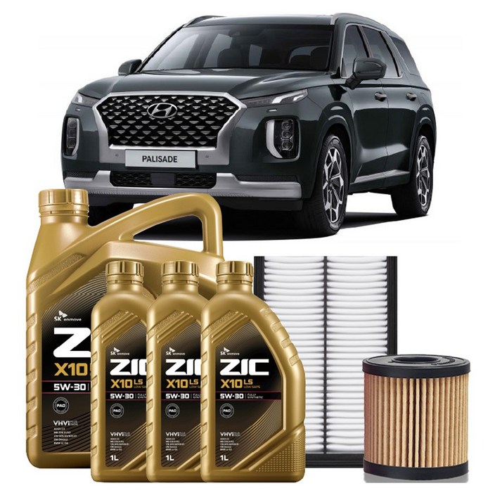 지크 X10 LS 5W-30 엔진오일세트 출장교체