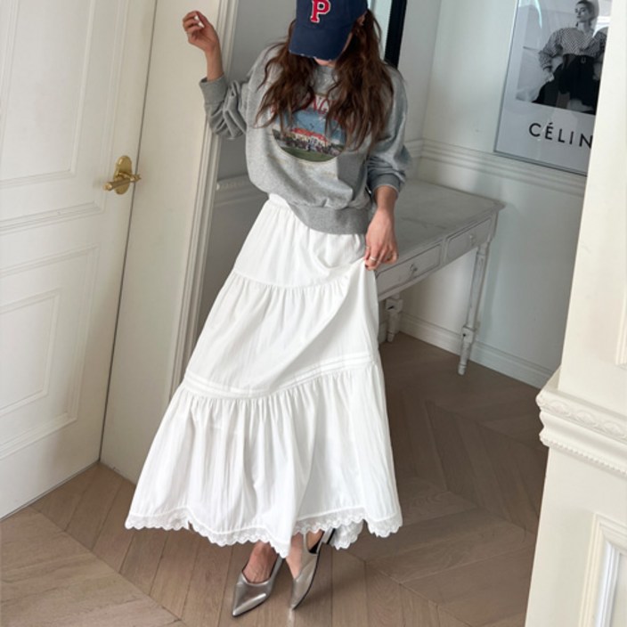 난닝구케치본 밴딩캉캉스커트