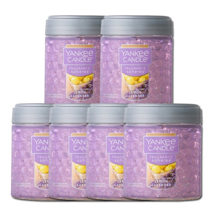 [6EA 세트] 무료배송 양키캔들 정품 프래그런스 스피어스 차량용방향제, 6개, 스피어스 레몬라벤더