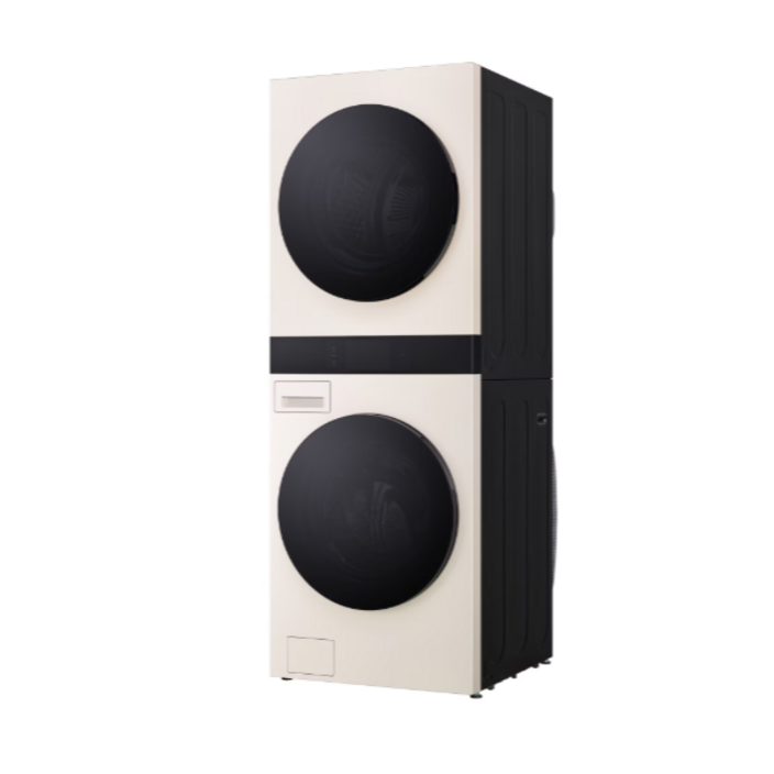 LG전자 트롬 AI 오브제컬렉션 워시타워 25kg+25kg WA2525EEHF 네이처 베이지/ GG