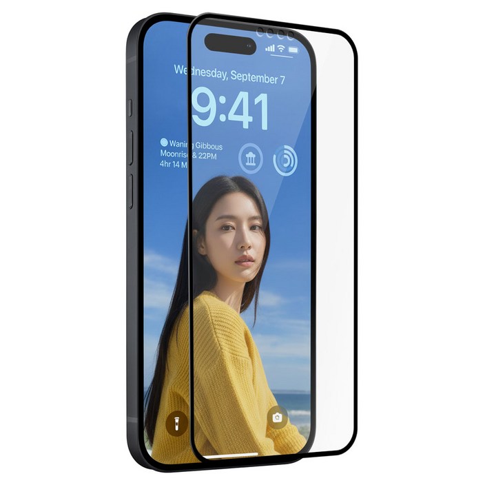 캔모어 깨지지 않는 두꺼운 지문방지 액정보호 필름, 2개