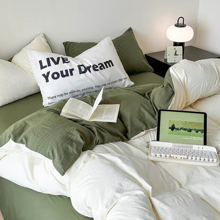 헤디야 투톤 리버시블 부드러운 이불커버