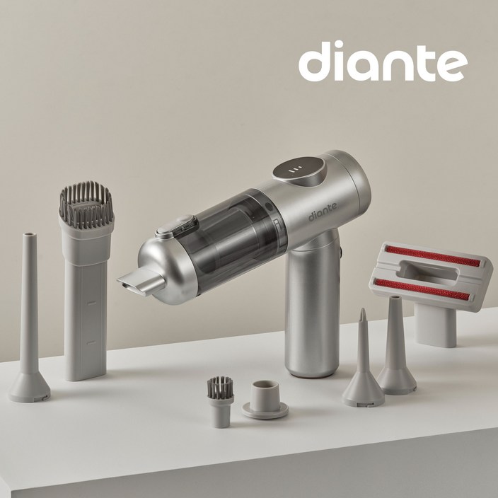 디안트 차량용 무선 청소기 BLDC 흡입력 좋은 진공청소기 에어건