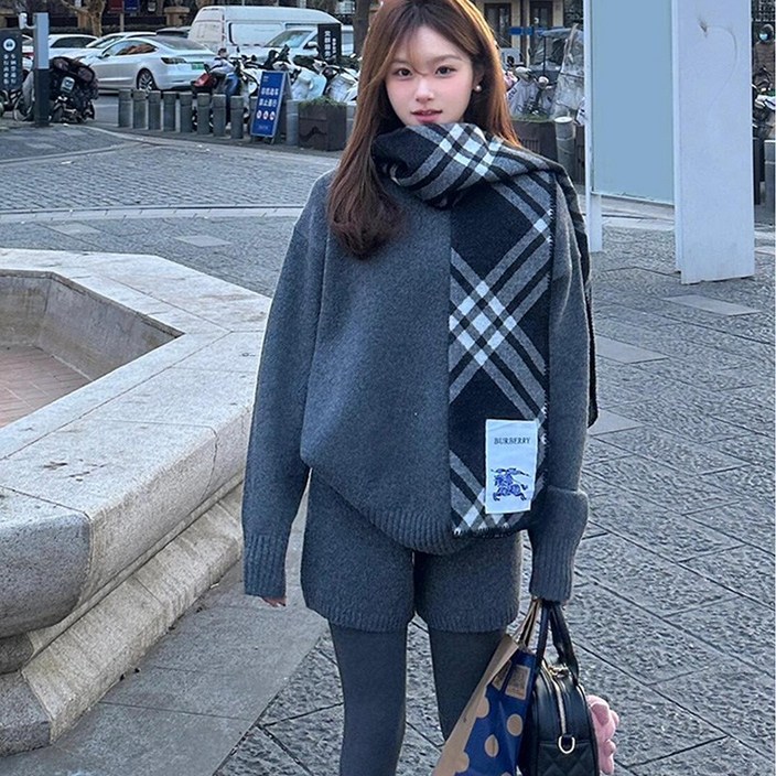 DANGZ 여성용 니트 반바지 골지 베이직 마이크로 숏팬츠