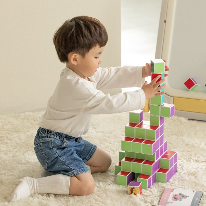 에릭칼 자석블럭 학습교구 장난감 32pcs, 1개 에릭칼 자석블럭 학습교구 장난감 32pcs, 1개