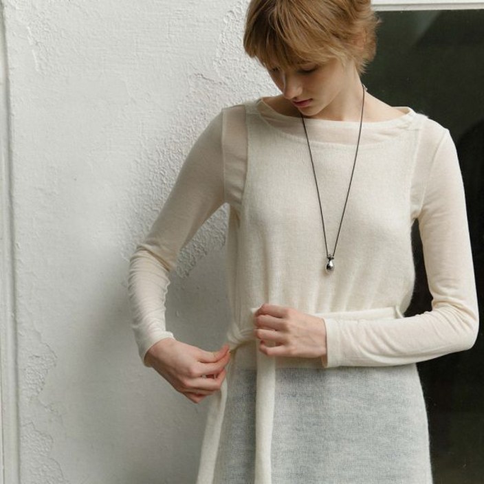 [온앤온] 모헤어 쉬어 니트 원피스 NEK5WOA24