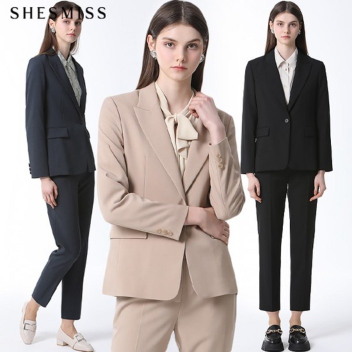 쉬즈미스 쉬즈미스SHESMISS 솔리드 싱글 셋업 재킷 택가격 268000원