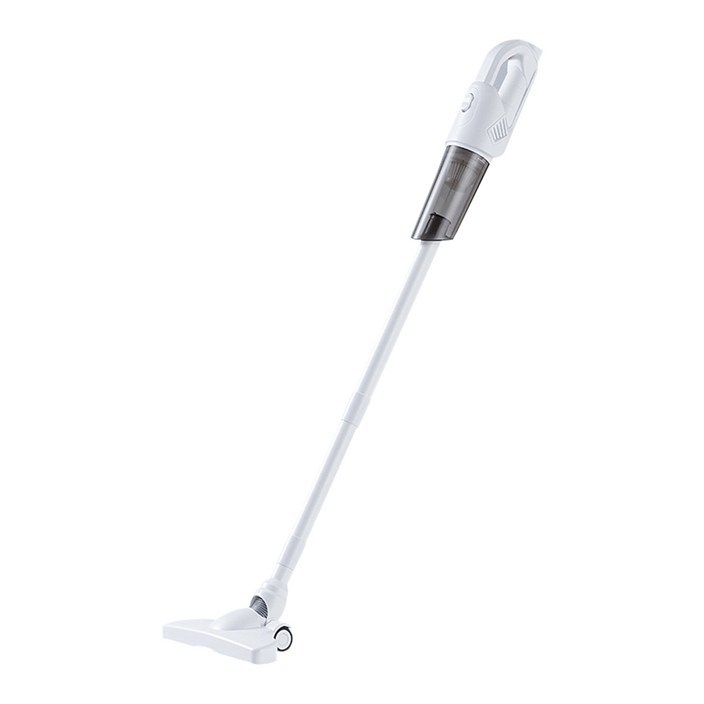 CCAUG 무선 청소기 스틱미니 핸디형 2 IN 1 흡입력 좋은 진공청소기  다양한 구성품 차량용 청소기, 화이트