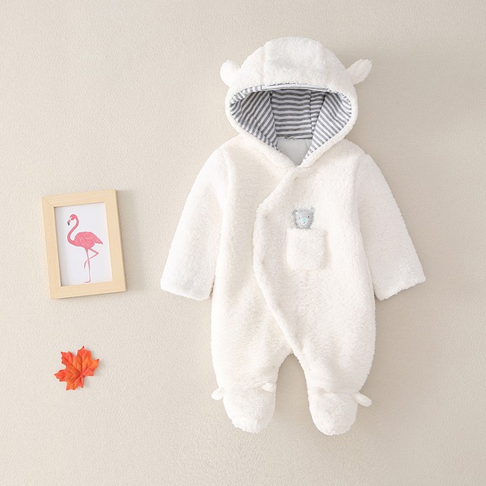 AA0851 겨울 신생아 베이비 키즈 패딩 우주복 점프슈트 점퍼 경량 소프트 안감 보온 방한 외출복