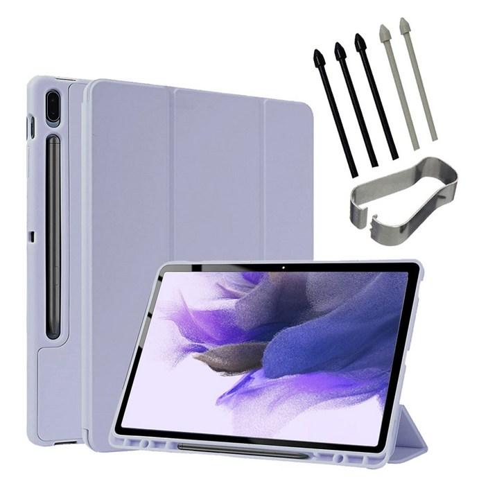 갤럭시탭S7 FE S펜수납 북커버 케이스펜촉 SMT733N T735N T736N 12.4 케이스나라