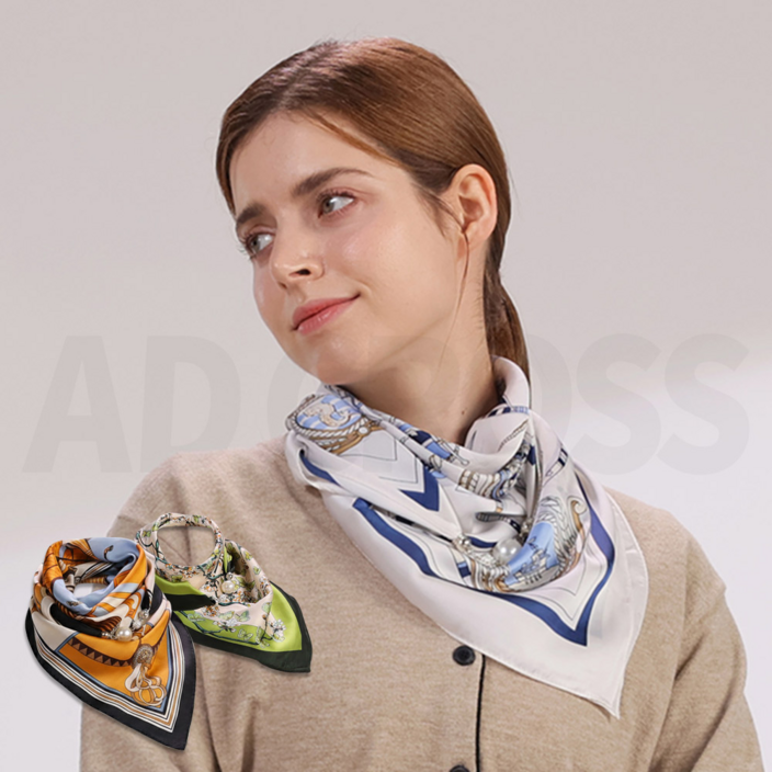 인포벨TV홈쇼핑정품 애드크로스 앙드레김 실크핏 전주링 원터치 자석 마그네틱 스카프 가을 야외 머플러