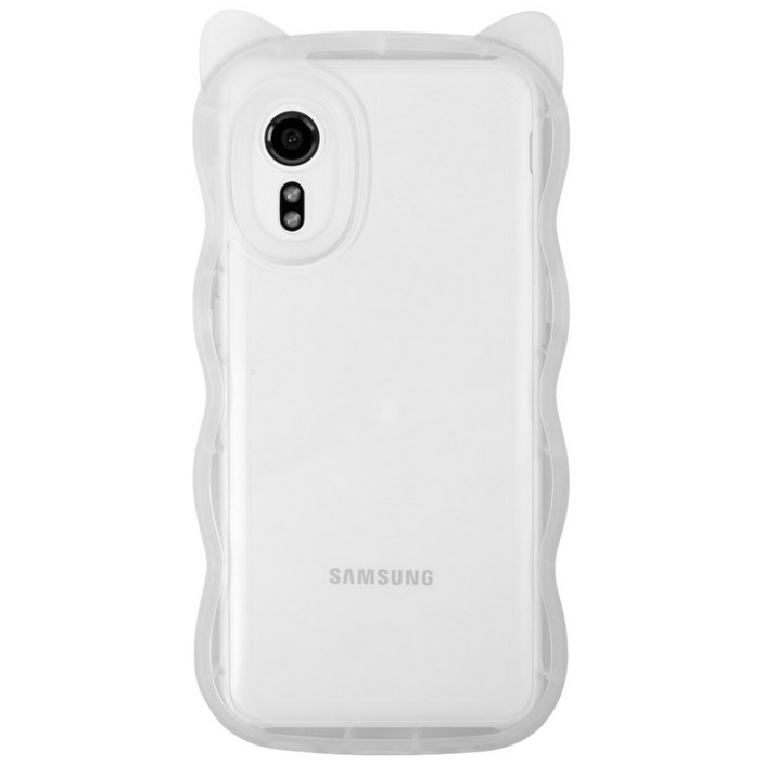 캣 웨이브 고양이귀 투명 핸드폰 케이스