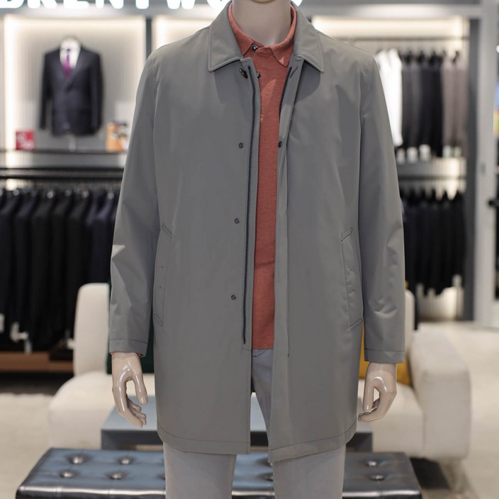 트렌치코트 남자 맥코트 코오롱 브렌우드 간절기 봄 가을 반코트 라이너 탈부착 카키 베이지