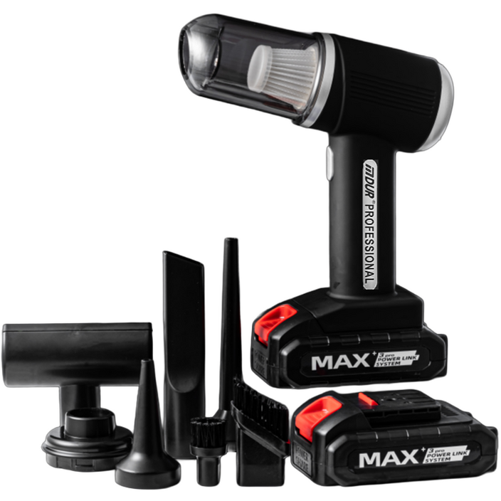 듀로텍 강력 무선 핸디 차량용 청소기, 세트상품 배터리 2개