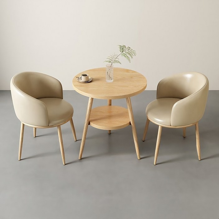 커피숍 식탁 세트 거실 베란다 2인용 작은 원형 테이블, M01