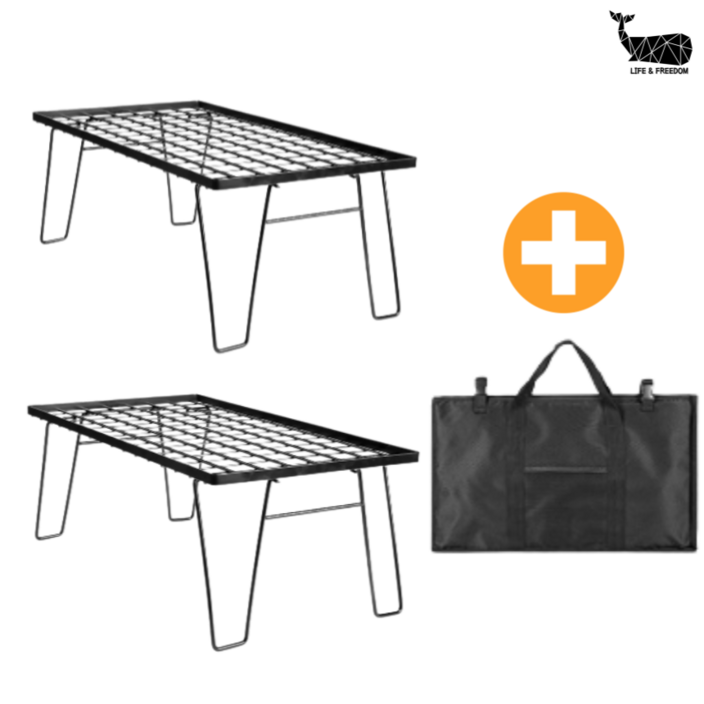 쿨러스탠드 쿨러 받침대 필드랙 캠핑 선반 쉘프 테이블 2p  고급전용가방