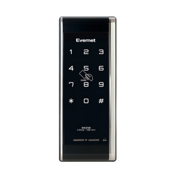 에버넷 2017 디지털 샷시 보조키 손잡이 없음 도어락 EN250-SN