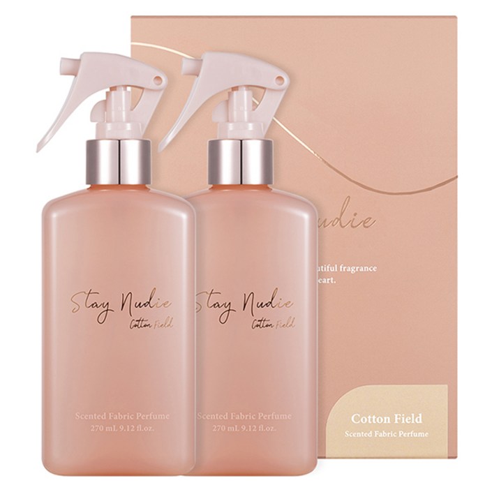 바디홀릭 스테이누디 센티드 대용량 섬유향수, Cotton Field, 270ml, 2개