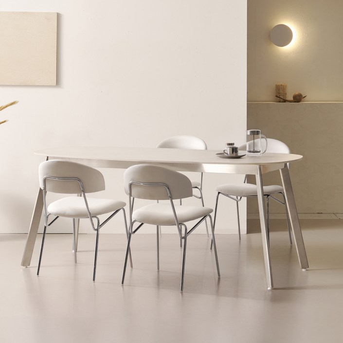 폴인퍼니 베나 포세린 세라믹 식탁 4인용 1800  의자4p 세트 방문설치