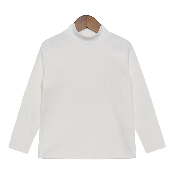 유라비 남녀공용 모크 하이넥 티셔츠