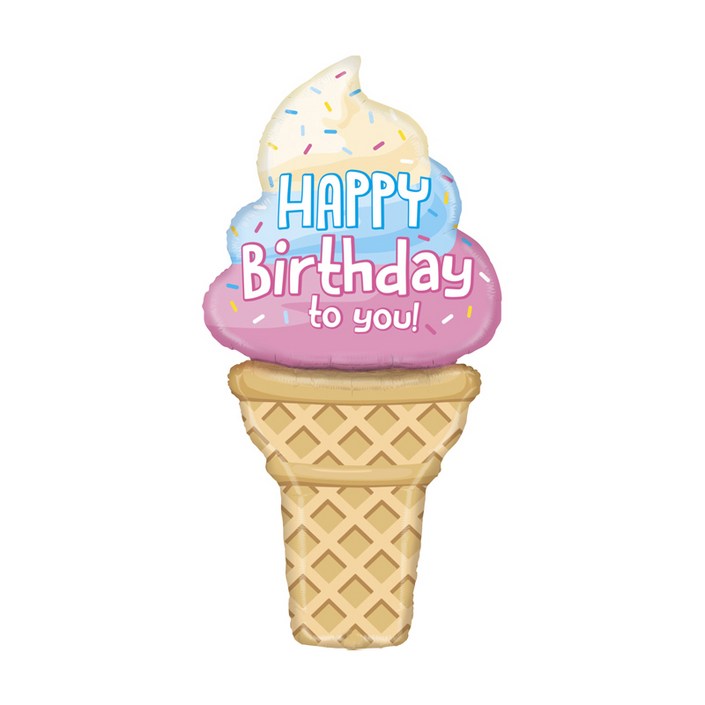 그라보벌룬 은박풍선 스페셜 딜리버리팩 초대형 생일아이스크림 1.5m
