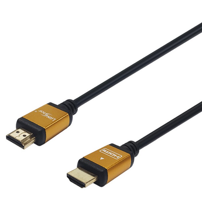 랜스타 HDMI2 4K 60Hz 골드메탈 케이블 LSHDMT, 1개, 2m