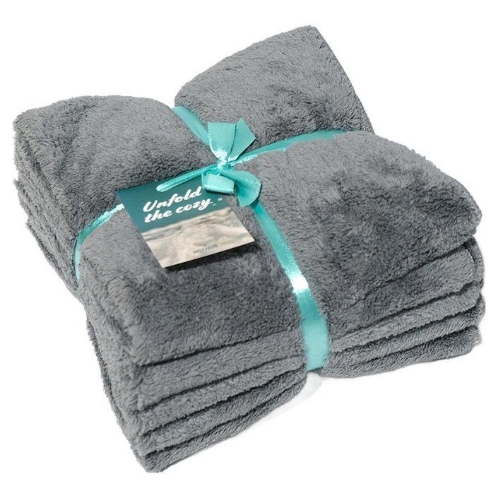 위더스 헤어드라이 포그니 극세사 타월, 그레이, 5개