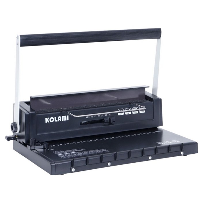 코라미 와이어링 제본기 KWBW12MC 원형천공 링 20p PP표지 20p 종이표지 20p 탈착기 세트