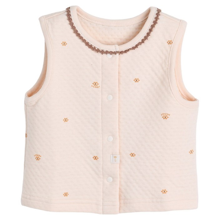 모이몰른 유아용 브라우니 삼중지 면 조끼 M244JJN64P