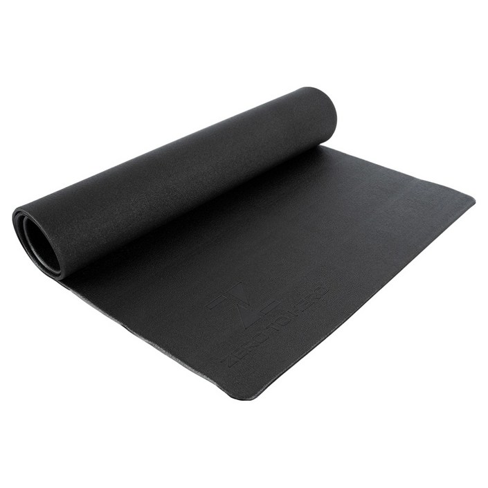 제로투히어로 PVC 헬스 홈트레이닝 층간소음 미끄럼방지 충격흡수 매트, 블랙, 1개