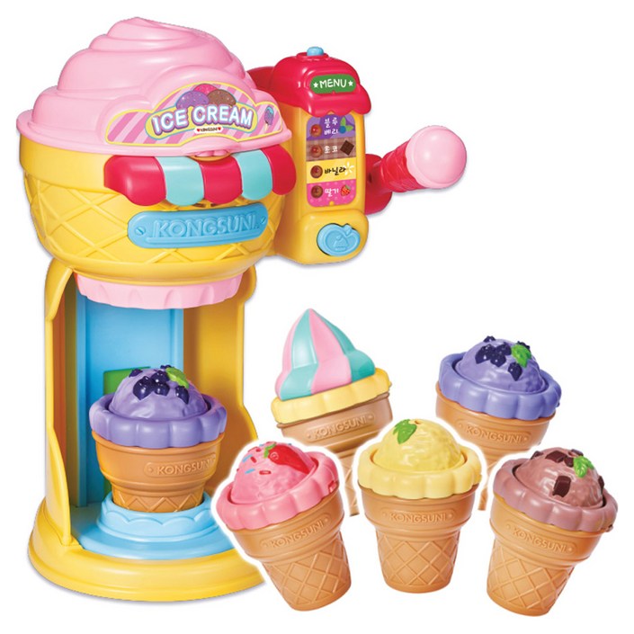 콩순이 캡슐을 쏙 알록달록 아이스크림 가게 베이직