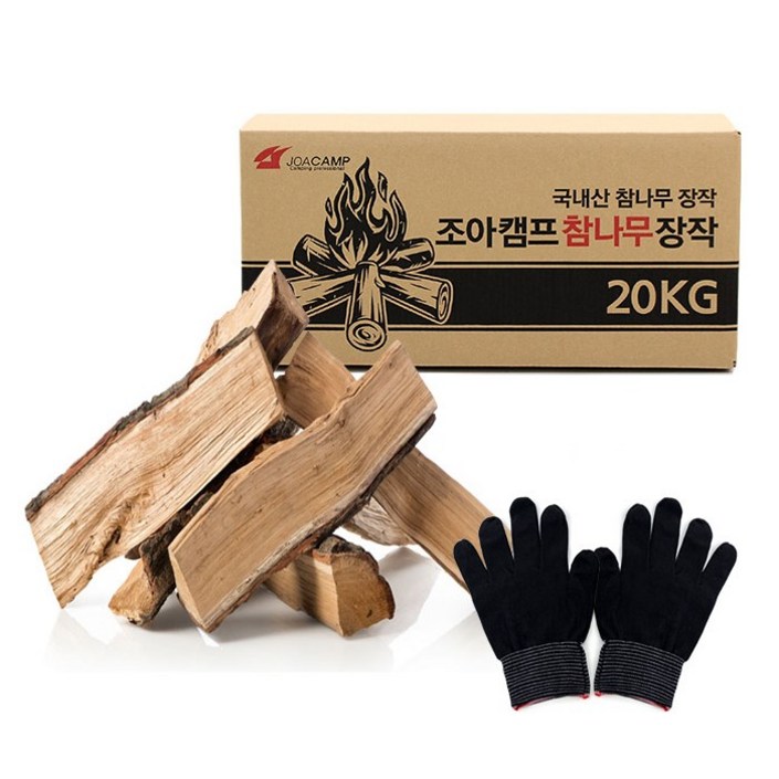 조아캠프 참나무장작 CT025, 20kg, 1세트 20221019