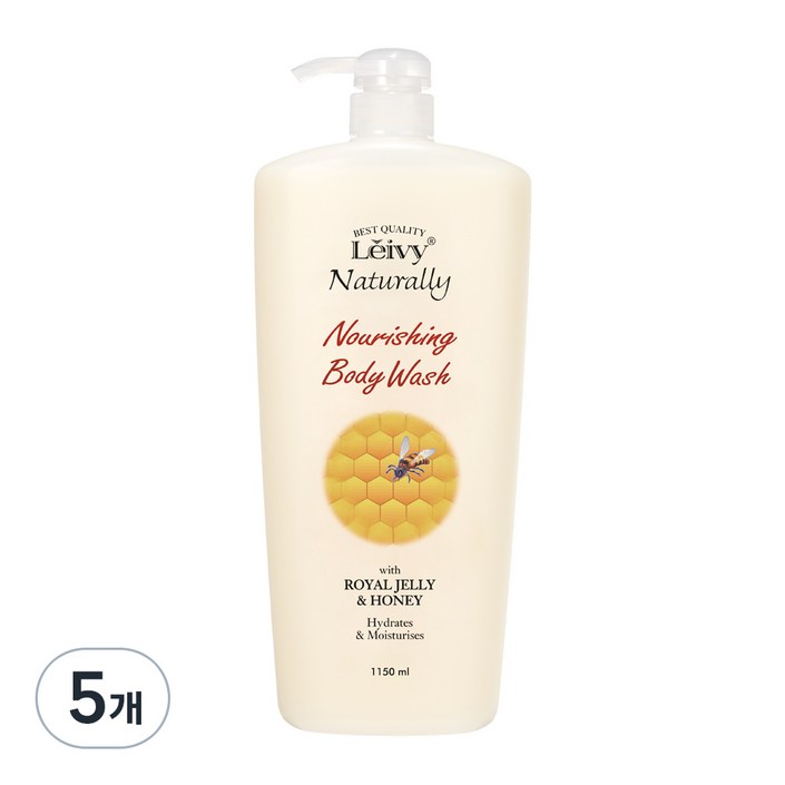 Leivy 레이비 로얄젤리 바디워시, 1.15L, 5개