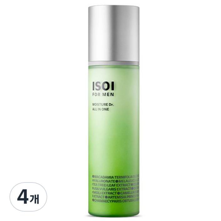 아이소이 포 맨 모이스춰 닥터 올인원, 100ml, 4개