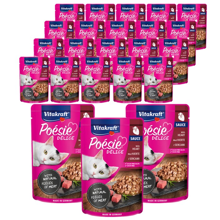 비타크래프트 고양이 포에시 델리스 85g x 23p, 치킨하트 소스, 85g, 23개 비타크래프트 고양이 포에시 델리스 85g x 23p, 치킨하트 소스, 85g, 23개