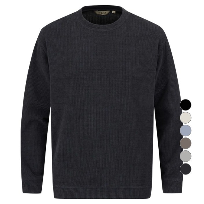 지오지아 남성용 셔닐 메쉬 긴팔 티셔츠 AEF4TR1103