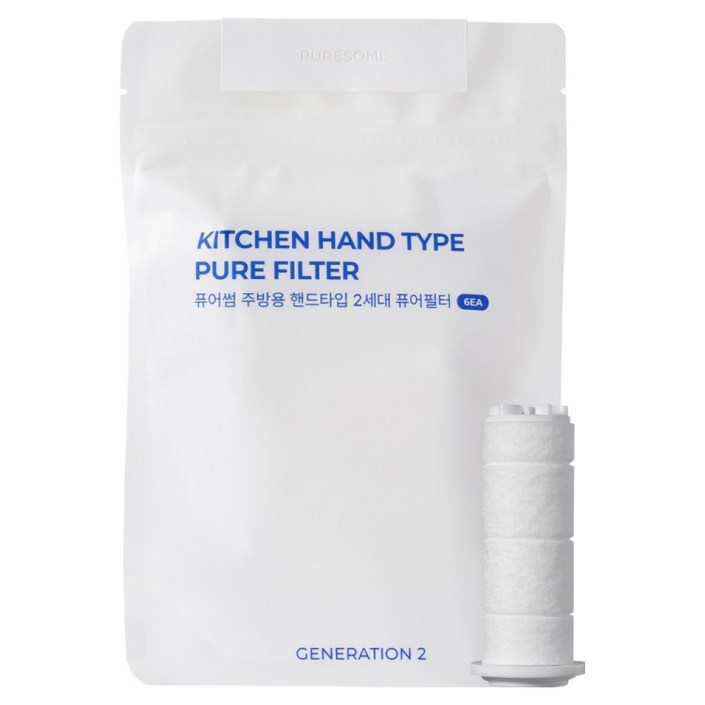 바디럽 퓨어필터 주방용 샤워필터리필 6개입