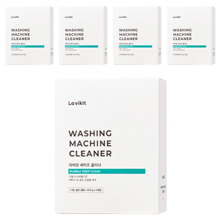 라비킷 세탁조 클리너 4개입, 5개, 800g