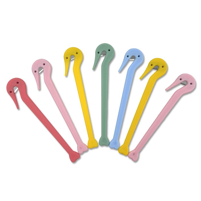 닐로 파스텔 머리끈 고무줄 칼 7개 세트