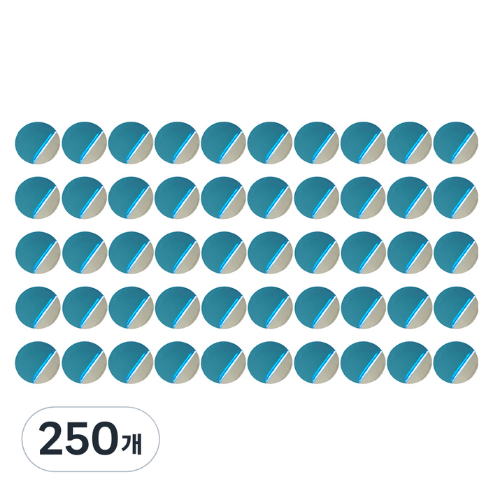 코히모 원형 자석 스티커 철판 40mm 4W159, 단일 색상, 250개