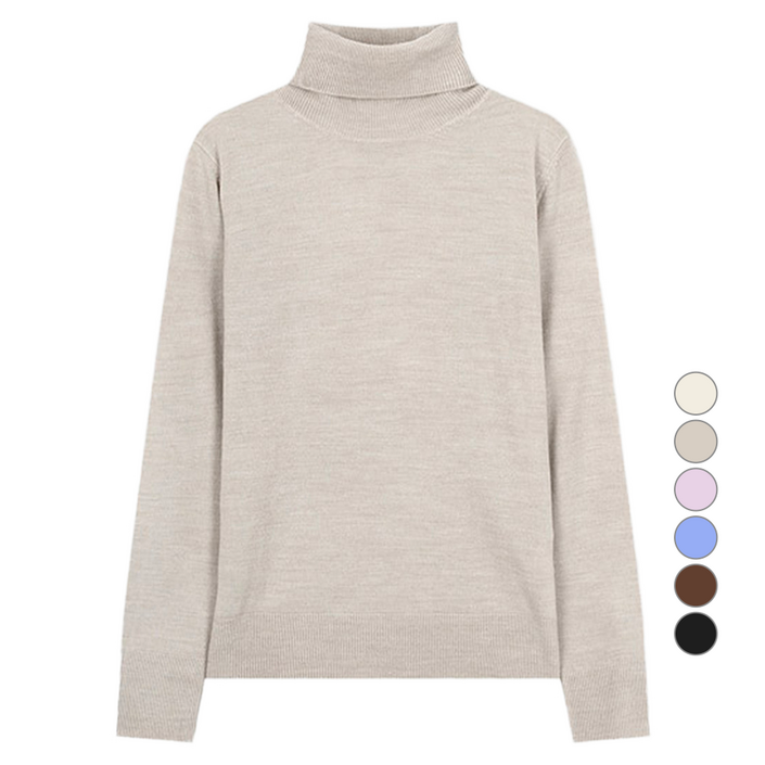 쉬즈미스 여성용 터틀넥 니트 풀오버 SSKPOO42650