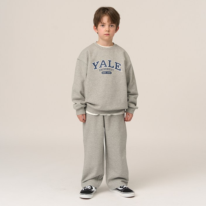 예일키즈 아동용 예일 에센셜 로고 맨투맨 셋업 YJCRSUZ53839