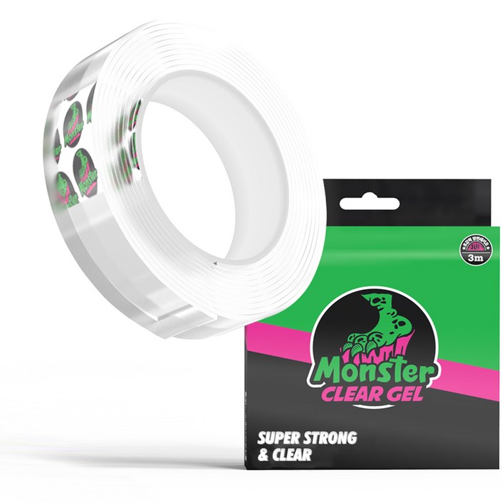몬스터클리어겔 다용도 초강력 실리콘 양면테이프 30mm x 3m